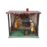 Bing Schmiede, uralt, HL und CL, mit 2 Schmieden, Feuerstelle und Amboss, LS und Alterungsspuren,