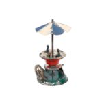 Antriebsmodell, kleines Karussell, mit 2 Personen, uralt, HL, LS, H 15, Z 3-4