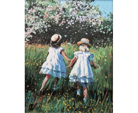 Sheree Valentine Daines (British b.1959) Giclee print "Golden Meadow", signed with initials and numbered 92/195 lower left, c
