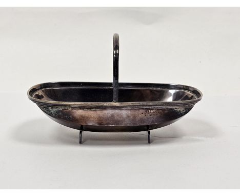 George V silver bonbon dish&nbsp;in the form of a Sussex garden trug, Sheffield 1928, James Dixon &amp; Sons, 11cm long, 1.60