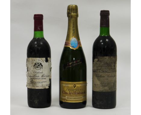 Charles Heidsieck brut reserve champagne commemorating the 700th anniversary of Monaco 1297-1997, 75cl, 12% vol,&nbsp;a Chate