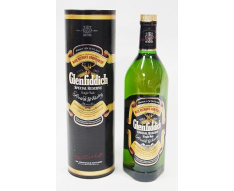 Glenfiddich Special Reserve single malt scotch whisky, distilled, matured and bottled by William Grant &amp; Sons Ltd, duty f