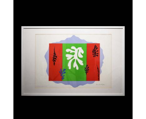 HENRI MATISSE. THE DANCER. lithograph 1949 from School Print series printed at Baynard Press, 64cm x 94cm, framed.