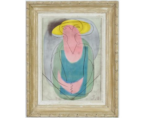 PABLO PICASSO. WOMAN IN HAT. (d) Lithograph & pochoir – signed in the platePrinted by Albert Carman in 194639 x 28 cmFrench v