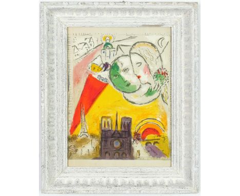 MARC CHAGALL. DIMANCHE. (d) Original LithographEdition:25001954 - Maeght37 x 27.5 cmFrench vintage frame(Subject to ARR - see