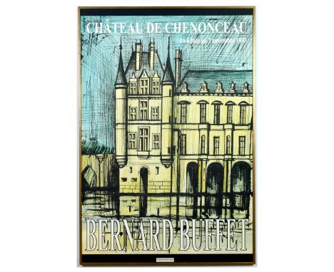 BERNARD BUFFET. EXTRA LARGE CHATEAU DE CHENONCEAU POSTER. (d) signed in the plate, 173cm x 117cm. (Subject to ARR - see Buyer
