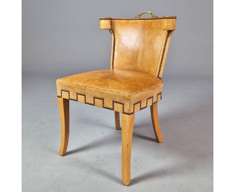 ATTRIBUTED TO SOANE THE CASINO CHAIR. 53cm w x 89cm t.