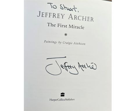 Jeffrey Archer. The First Miracle. Signed by the author hard back. Roald Dahl's Book of Ghost Stories. Signed by the author. 