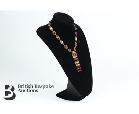 Dame Shirley Bassey Swarovski necklace. This necklace was previously owned by Dame Shirley Bassey and sold at Christie's in S