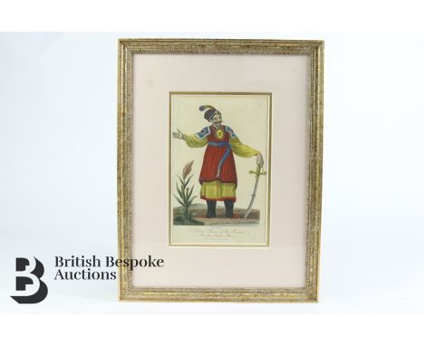 Interesting collection of copper plate engravings, including Front and Profile Portrait of the Women of Port de Francais (one
