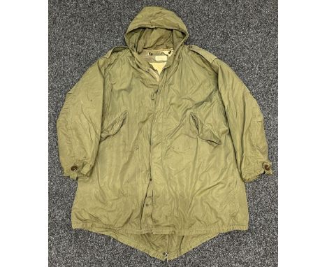 Post War US Army M1951 Fishtail Parka, complete with cold weather liner. Working zip and press studs. 
