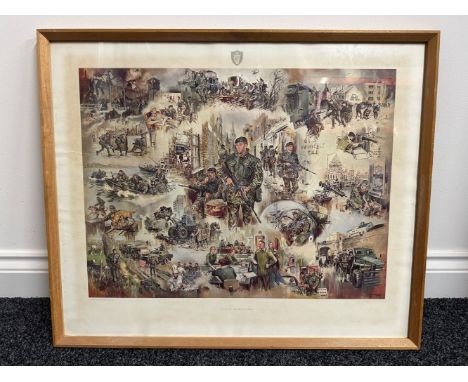 Northern Ireland OP Banner framed print "Ulster Impressions" by Joan Wanklyn. Commissioned by HQ Northern Ireland. Overall si