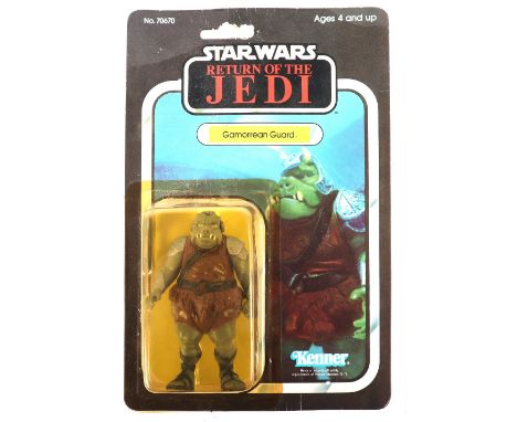 Kenner Star Wars Return of The Jedi Gamorrean Guard, Vintage carded figure, 3 ¾ inches mint, bubble has slight opening at bot