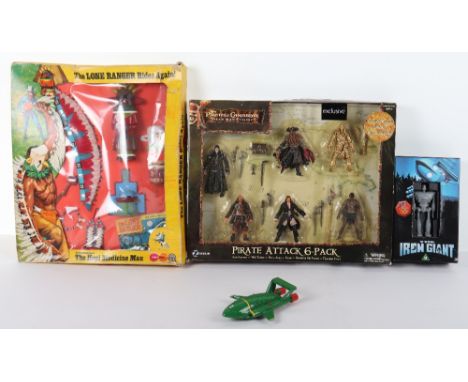 Louis Marx The lone Ranger Rides Again card set, including, zizzle toys pirate attack 6 -pack, boxed sealed, Marx toys, the l