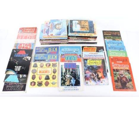 Vintage Star Wars books and annuals, large quantity of period books, annuals and comics approx. 50, in fair to good condition