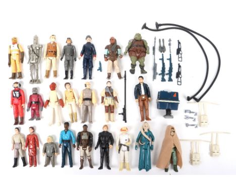 TWENTY THREE LOOSE 1ST -2ND-3RD WAVE VINTAGE STAR WARS FIGURES, including,ig-88,snaggletooth,bassok, at-at commander, plus ot