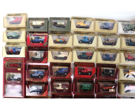 M.O.Y.Y and other collectable diecast, fifteen various models in straw window boxes, fifteen in maroon window boxes and three