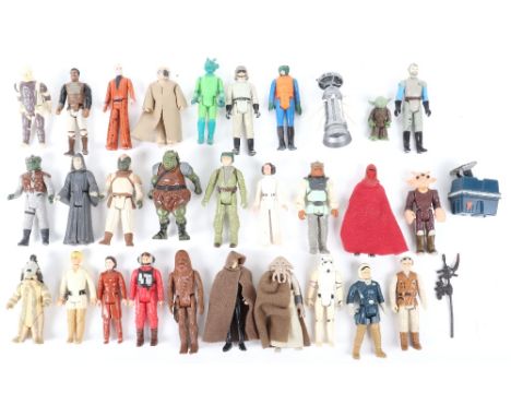 Thirty LOOSE 1ST -2ND-3RD WAVE VINTAGE STAR WARS FIGURES, including emperors royal guard,logray with staff,luke skywalker jed