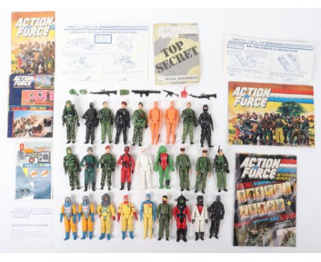 Vintage palitoy/Hasbro action man action force figures, mix factions of figures ranging from fair to good play worn comes wit