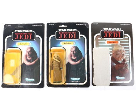 Kenner Star Wars Return of The Jedi Bib Fortuna, Vintage Original Carded Figure, 3 ¾ inches mint, fair bubble (yellowed) punc