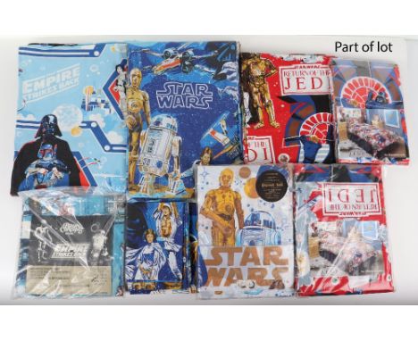 Large quantity of Vintage Star Wars Bedroom memorabilia, including bedding curtains pillowcase plus more, from all the origin