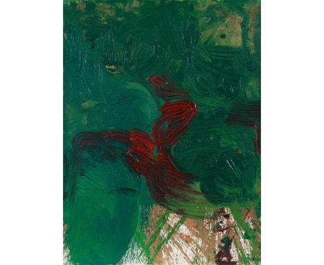 Hermann NitschSchüttbild2015Öl und Blut auf Leinwand; ungerahmt200 x 150 cm Rückseitig signiert und datiert: Hermann Nitsch 2