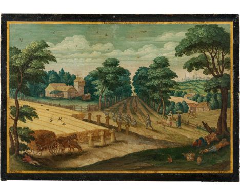 Friedrich Brentel Kornernte (Allegorie des Sommers)1637Öl auf Holz; gerahmt15 x 21,5 cmSigniert links unten: (I.) F. BrentelD