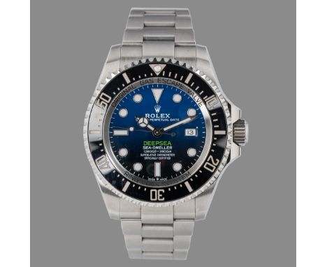 RolexHerren-Armbanduhr "Deepsea"Edelstahl; Referenznr. "126660"; "Oyster Perpetual Date Deepsea Sea-Dweller 12800 ft=3900 m s
