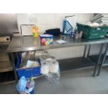 Stainless Steel Table & Fryer