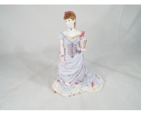 Royal Worcester - a figurine entitled 'The Golden Jubilee Ball' from the Splendour at Court collection 22 cm (h). Estimate £3