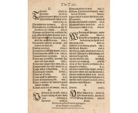 Wilson (Thomas). [The Art of Rhetorique, for the use of all suche as are studious of eloquence, sette forth in English...,], 