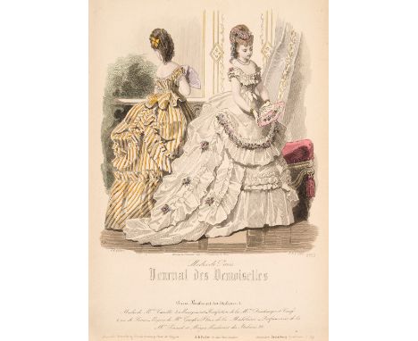 Fashion Plates. A collection of approximately 75 fashion plates, from various publications, c.1830-1880, most hand-coloured, 