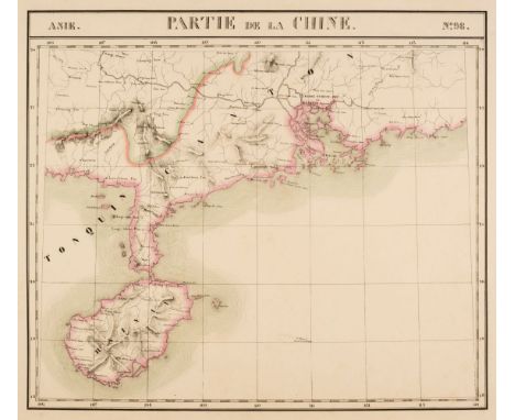 Asia. Vandermaelen (Phillipe Marie Guillaume), Seven maps of Asia (nos. 98, Partie de la Chine, 106, Partie de la Cochinchine