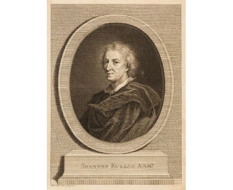 Evelyn (John). Silva: or a Discourse of Forest-Trees, York: A Ward for J. Dodsley, 1776, portrait frontispiece, 40 plates (2 