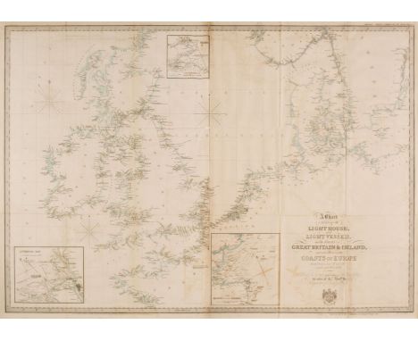 Lighthouses. Laurie (R. H. publisher), A Chart exhibiting the Lighthouses and Light Vessels on the Coasts of Great Britain &a