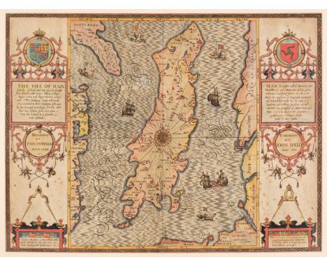 Isle of Man. Speed (John), The Isle of Man exactly described and into Several Parishes divided..., 1st edition, 1611, hand-co