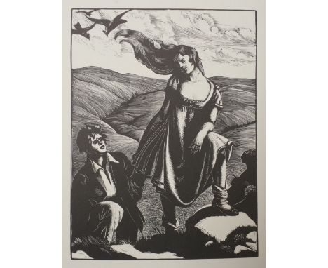 Leighton (Clare [illustrator]). Wuthering Heights, by Emily Brontë, London: Duckworth, 1931, 12 black &amp; white wood engrav