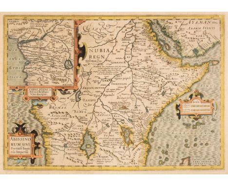 Africa. Mercator (Gerard &amp; Hondius Henricus), Abissinorum sive Pretiosi Joannis Imperiu, circa 1610, hand-coloured engrav