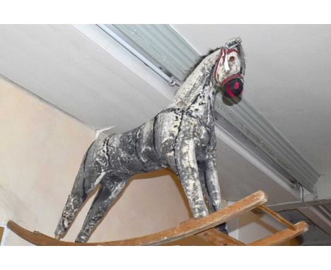 A vintage rocking horse.