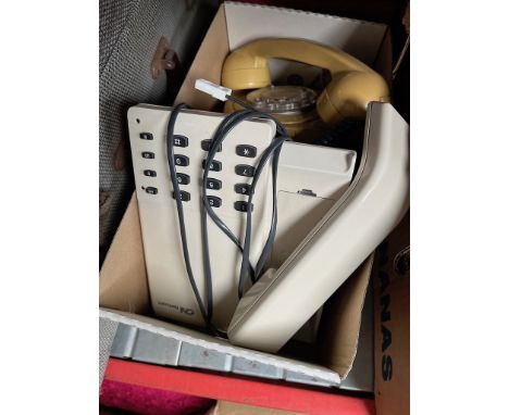 Two vintage telephones. 
