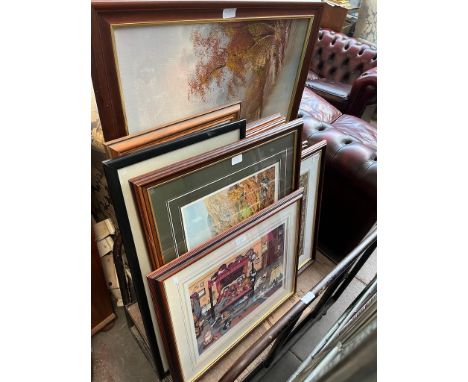 Various paintings, pictures and prints including Linda Jane Smith signed ltd edition print, etc 