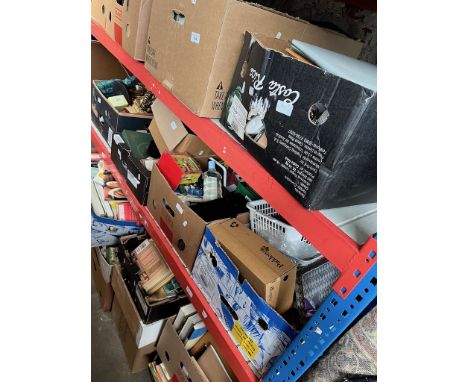 7 boxes of various items including ceramics, ornaments, toys, household items, cutlery, haberdashery, some glassware, vintage