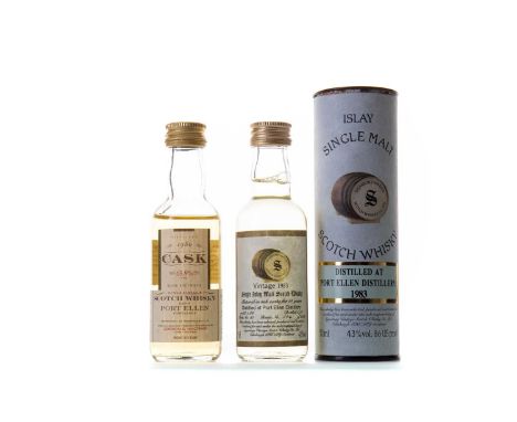 PORT ELLEN 1980 GORDON & MACPHAIL CASK STRENGTH MINIATURESingle malt.Distilled: 19/11/1980Bottled: June 199663.9% ABV / 5clPO