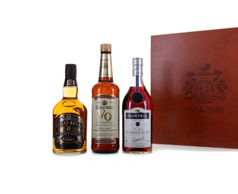 SEAGRAM'S 1924 - 2001 COMMEMORATIVE SET - 3 BOTTLESThis gift set was exclusively available for Seagram's staff, and contains 