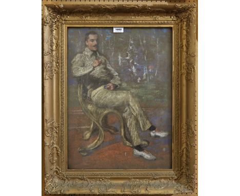 ENGLISH SCHOOL Portrait of a gentleman seated, pastel, 55 x 41cm Condition Report: Available upon request