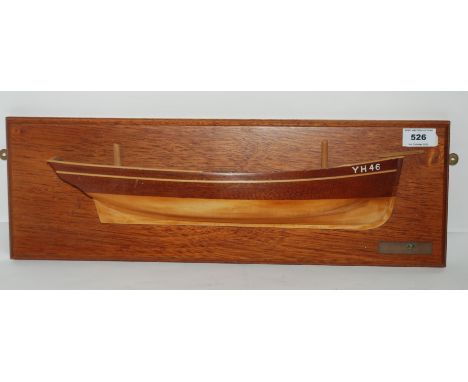 A half hull model, 42cm wide and a model of the Guiding Light (2) Condition Report: Available upon request