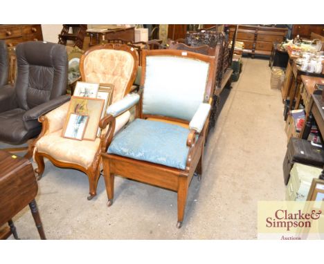 A Victorian vintage commode chair by Carters Ltd.