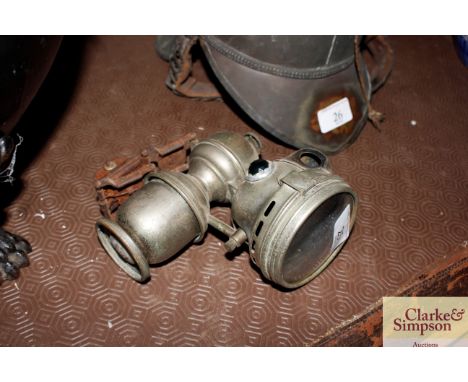 A carbide cycle lamp