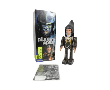 Tinplate Toys - a Medicom Toy Planet of The Apes robot, featuring the character Attar, with walking action and swinging arms.