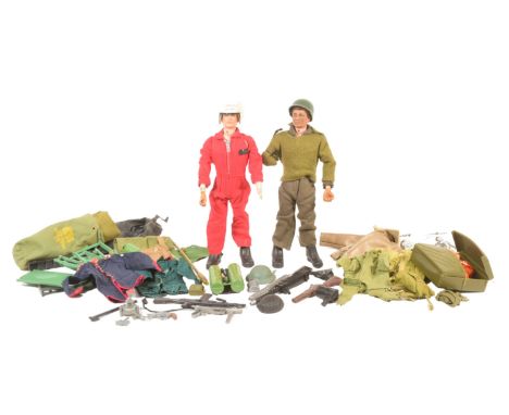 Action Man - a collection of vintage Palitoy Action Man figures, clothing and accessories. Uniform pieces to include; Combat 